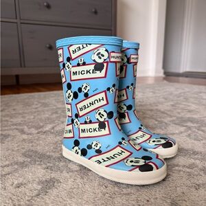 Hunter Kids Blue Mickey Mouse Boots